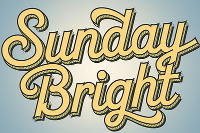 Sunday Bright -display font design font font sans serif logo vector