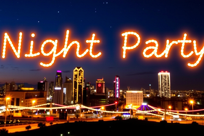 Night Party -display font font font sans serif graphic design logo vector