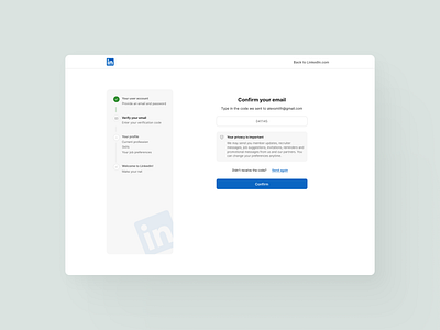 Redesign of LinkedIn’s Login Flow account ai ai tool complete document download drag and drop flow help center input linkedin login notification preferences profile progress radio button step upload verification