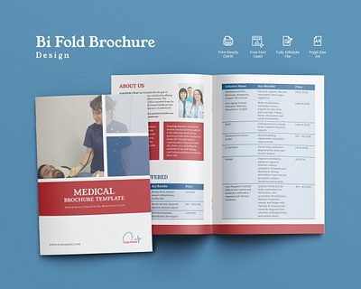 Bi Fold Brochure Design bi fold brochure company corporate flyer magazine newsletter proposal