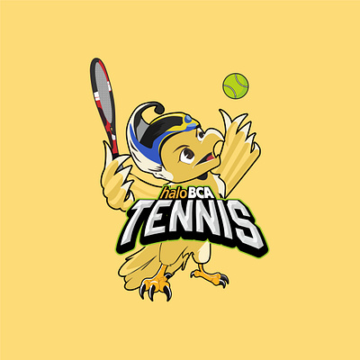 Paco's HaloBCA Tennis Logo bird branding design graphic design halobca logo logo design tennis