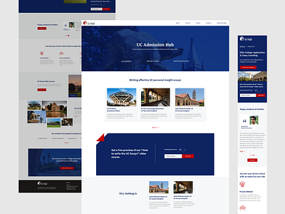 Ivy prep interface website design