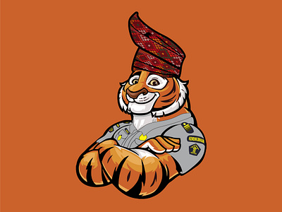 Si Belang's Mascot Kantor Imigrasi branding design logo mascot orange padang tiger