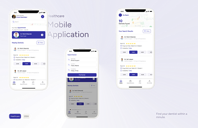 Find my dentist app dentist dentist app healthcare minimal design product design