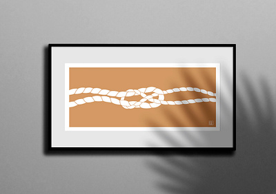 Meeting point illustration scout knot vector illustration