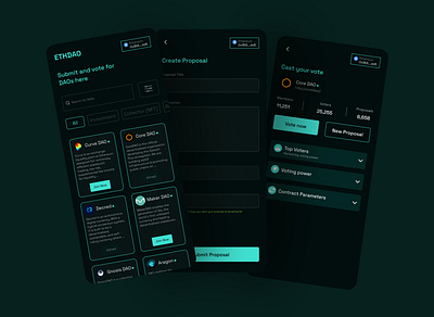 DAO submit and vote dao ethereum web3