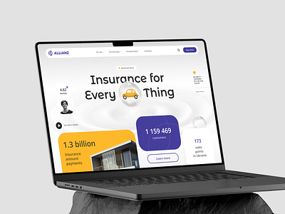 ALLIANZ – Insurance company Website design insurance insurance company insurance company website insurance website insurance website design landing page landpage ui ui design ux ux design uxui design web design website website design