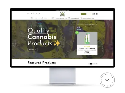 WordPress Website Design & DevLegal Cannabis Medical Dispensary api store cannabis dispensary elementor figma legal cannabis medical store ui uiux ux web web design website website build website design website development website ui woocommerce wordpress