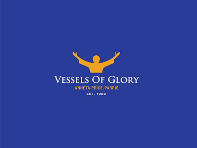 Vessels of Glory — Logo arms branding glory gold human logo person purple vessel