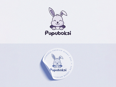 Pupuboksi Logo & Sticker Design animal logo pet pupuboksi logo sticker design sticker