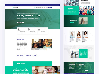 Website Design & Dev - Care Counseling Center - Nonprotible care counseling elementor elementor pro figma nonprotible social work web design web ui website website build wordpress