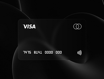 Visa Card Glassmorphism 3d design figma glassmorphism graphic design ui uiux visacard