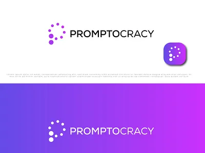 app logo app branding creative logo design gradient logo graphic design icon illustration logo p logo ui ux vector