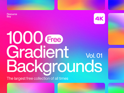 Free Gradient Backgrounds Vol. 01 abstract background color colorful design download free free assets freebie freebies gradient graphic design rb resource boy