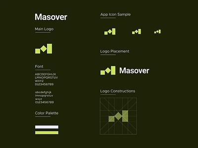 Masover Logo Design app app design brand brand guide branding design digital icon icon design identity logo logo design logotype minimal logo minimalist logo sketches tech ui ux visual identity