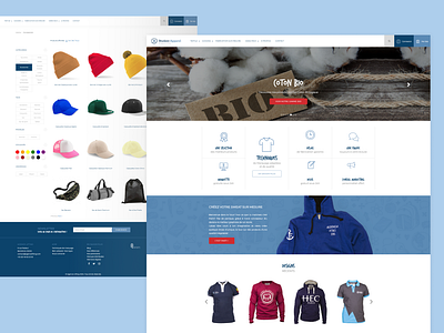 Student apparel e commerce website design