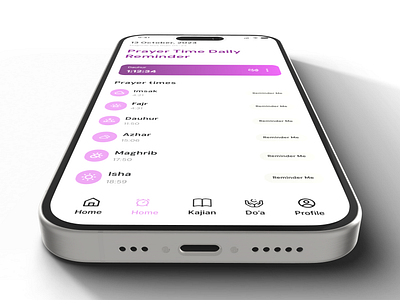 Islamic Prayer Time App graphic design islamic mobile prayertime ui ux