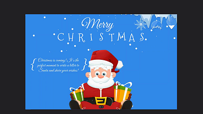 Project: "Write a Letter to Santa" animation design ui