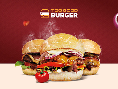 Branding Too Good Burger branding graphic design identity logo ui