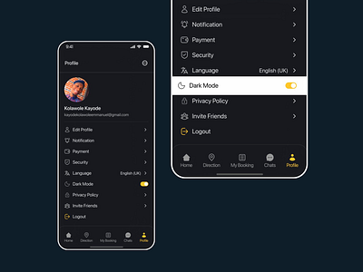 Dark Mode/Theme app application brand branding dark mode dark theme instagram logo mobile mobile app mobile design mode social social media theme tiktok ui ui design ux ux design