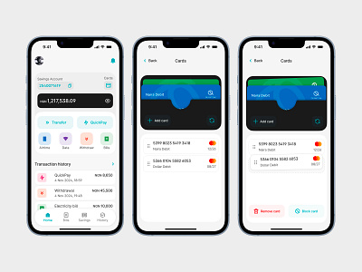 Mobile banking app app design figma uidesign ux