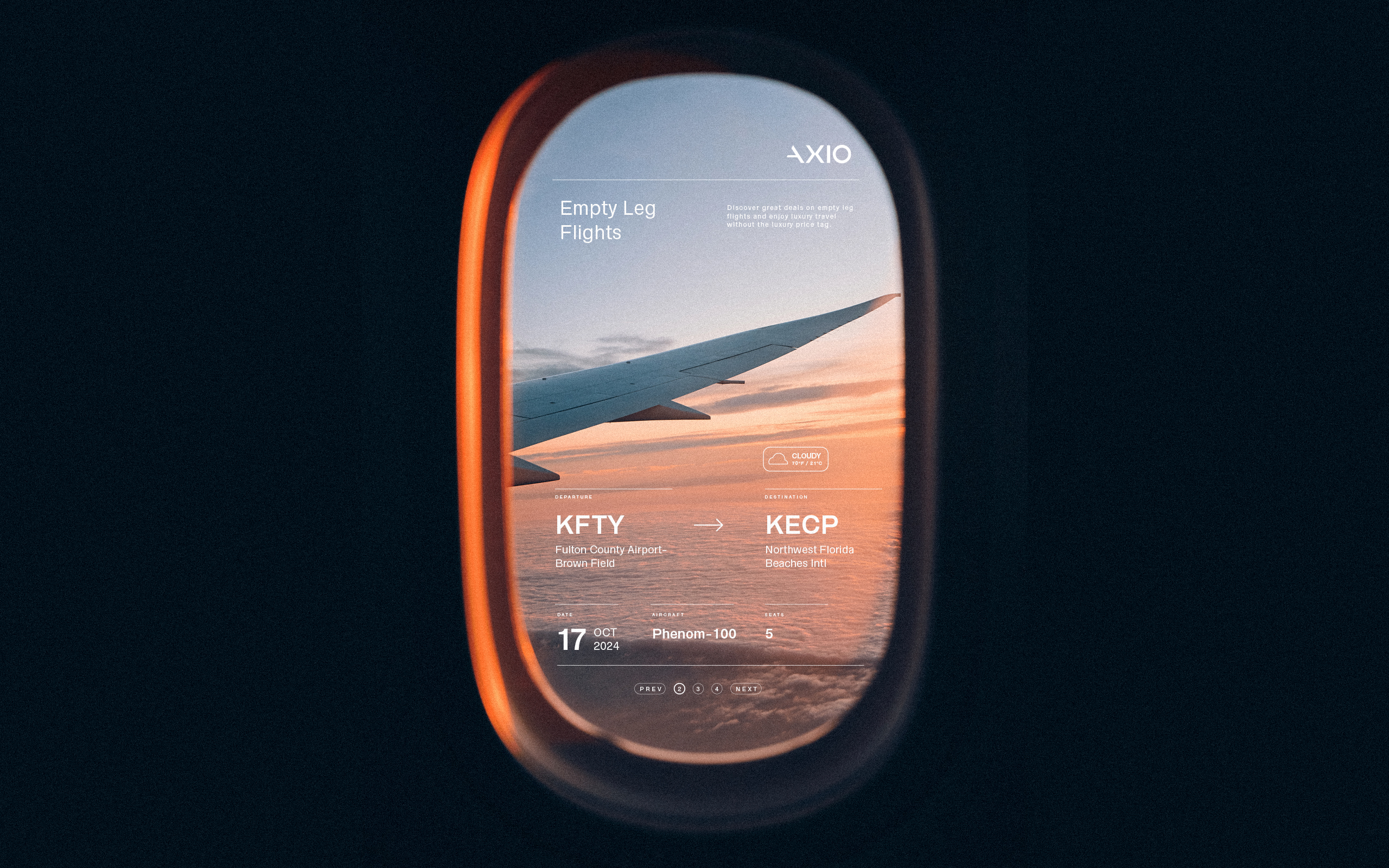 Example of Axio | Private Jetliner Brand