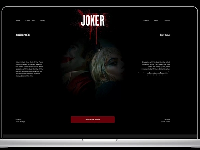 Movie release page | Projector animation animation branding design figma landingpage movie ui