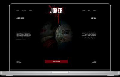 Movie release page | Projector animation animation branding design figma landingpage movie ui