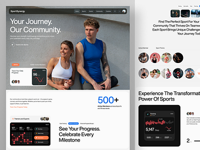 Sport Synergy - Sport Landing Pages activelifestyle communitywellness creativewebdesign designinspiration designprocess fitnessjourney fitnessmotivation gymlife healthiswealth landingpagedesign sportscommunity traininggoals uiuxdesign userinterfacedesign web design webappdesign webdesigncommunity website websitedesign wellnesscommunity