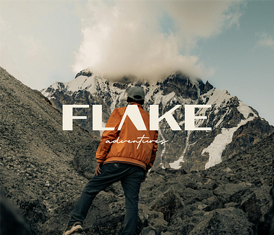 Flake Adventures adventure apparel branding character clothing design fashion graphic design icon logo logodesign logomark mountain product symbol vector wordmark