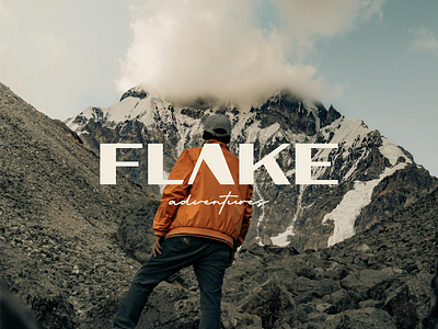 Flake Adventures adventure apparel branding character clothing design fashion graphic design icon logo logodesign logomark mountain product symbol vector wordmark