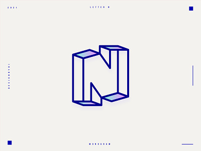 N Logo 3d logo ai bold brand identity branding identity lettermark letters logo logos minimal modern monogram n n logo simple tech web3