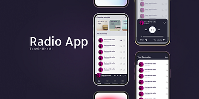 Radio App app radio radio app web design