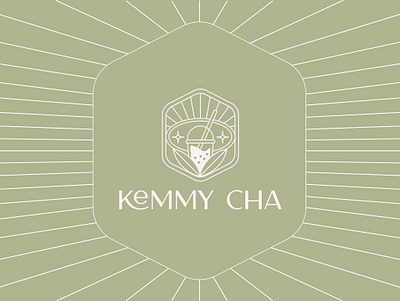 KEMMY CHA | LOGO DESIGN & BRAND IDENTITY boba branding cafe coffee design graphic design illustration logo milktea star sun typography vector