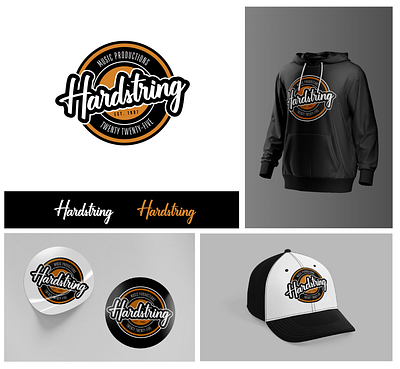 Hardstring Music Productions branding graphic design logo