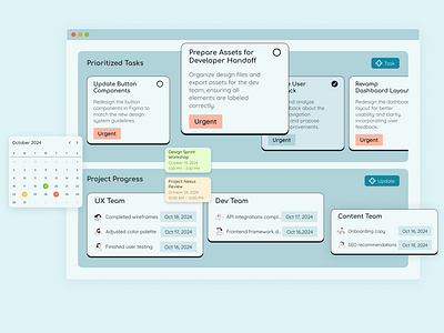 TaskFlow - Teamwork App app app design concept concept project figma landing page product design ui ux web design webflow