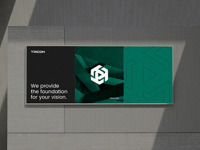 Tricon Logo billboard brand branding business card concrete construction design icon identity layout letterhead logo mark symbol