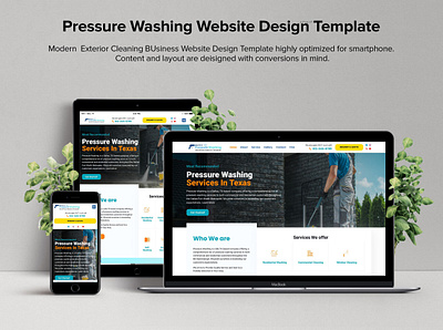 Power Washing Website Design Template exterior cleaning website power washing website design power washing website template pressure wash website pressure washing website design website design website design template