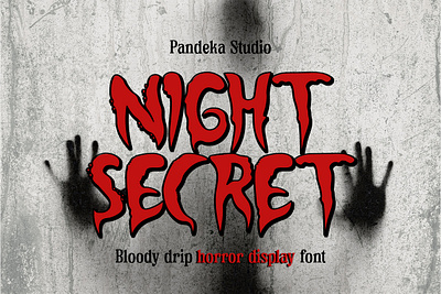 Night Secret - Bloody Horror Font dramatic