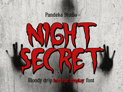 Night Secret - Bloody Horror Font dramatic