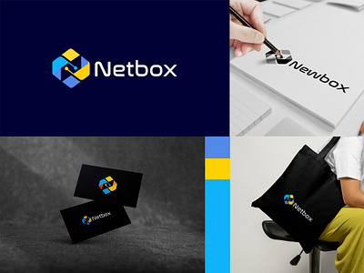 Netbox"Modern Logo design box branding cooding creative logo design design icon illustration letter logo logo logo branding logo design logo mark logo type modern logo design saass symble techlogo techology templatt