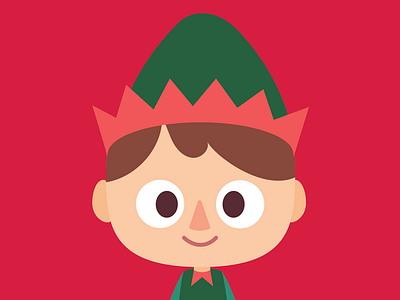 Christmas elf character character design christmas cute elf illustration kawaii vector xmas