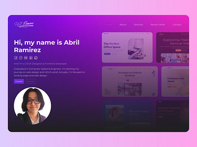 UX Ramirez Website bootstrap css figma figma design frontend html javascript sass uiux wireframe