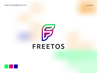 Freetos logo/ F logo brand identity branding business logo company logo design f f logo gradient icon illustration letter letter f logo letter mark logo logo design logomultiply logos saas technology