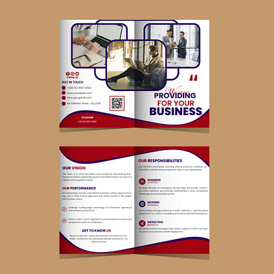 Corporate Bifold Brochure Design bifold