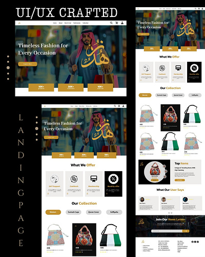 Modern E-Commerce Landing Page Design design ecommerce store figma design graphic design landing page design responsive ui ui design user experience user interface ux design