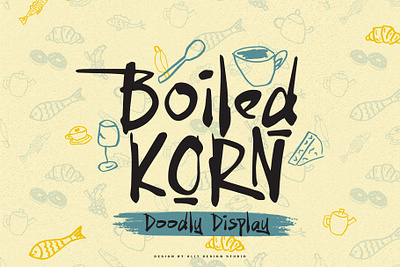 Boiled Korn Typeface design font fonts letteing typeface