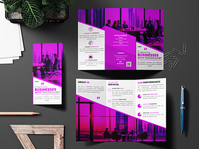 Tri Fold Corporate Brochure Design brochure trifold