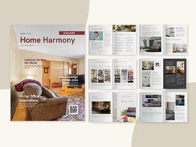 Modern Home Magazine - Magazine Template - Clean Magazine Design cleandesign decormagazine editorialdesign elegantdesign graphicdesign homedecor homedesign homemagazine homestyling interiordesign interiormagazine layoutdesign magazinelayout minimaldesign moderndesign printdesign publicationdesign typography visualstorytelling