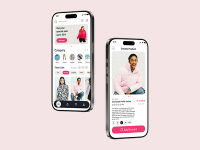 Fashion E-Commerce App clothing design ecommerce fashion mobile shopping ui ux